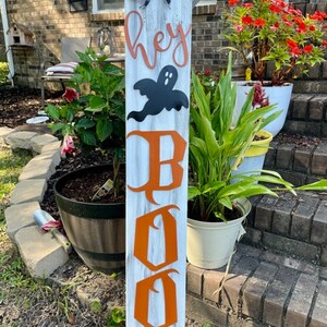 Hey Boo 48&quot; Leaner Digital SVG File Glowforge