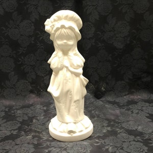 Pretty Girl With Flowers on Dress Ceramic Bisque ready to paint