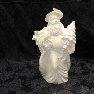 Germany Old World Santa Ceramic Bisque ready to paint