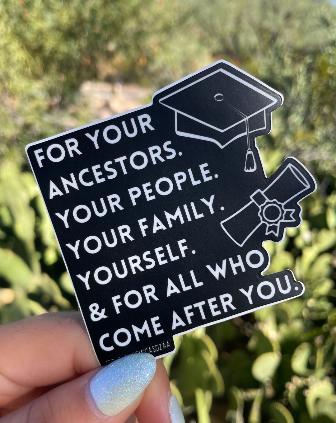 For Your Ancestors. Matte Vinyl Sticker - Etsy