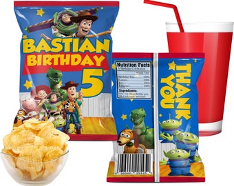 Toy Story Chip Bag, Toy Story Favor Bag, Toy Story Birthday, Toy Story Candy Bag, Toy Story Chips Pouch, Digital File