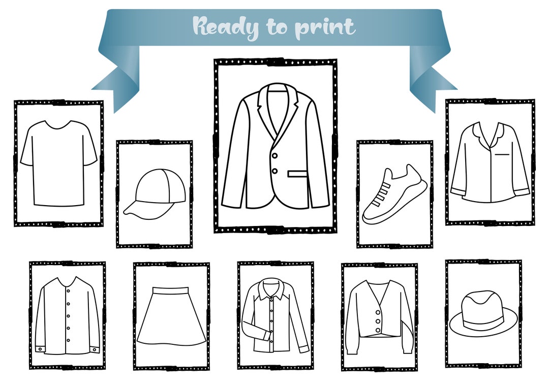 Clothes Coloring Pages, Kids Coloring Pages, Coloring, Coloring Pages ...