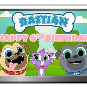 Puppy Dog Pals Birthday Backdrop, Puppy Dog Pals Party Backdrop, Puppy Dog Pals Favors, Puppy Dog Pals Party Printables, Digital File