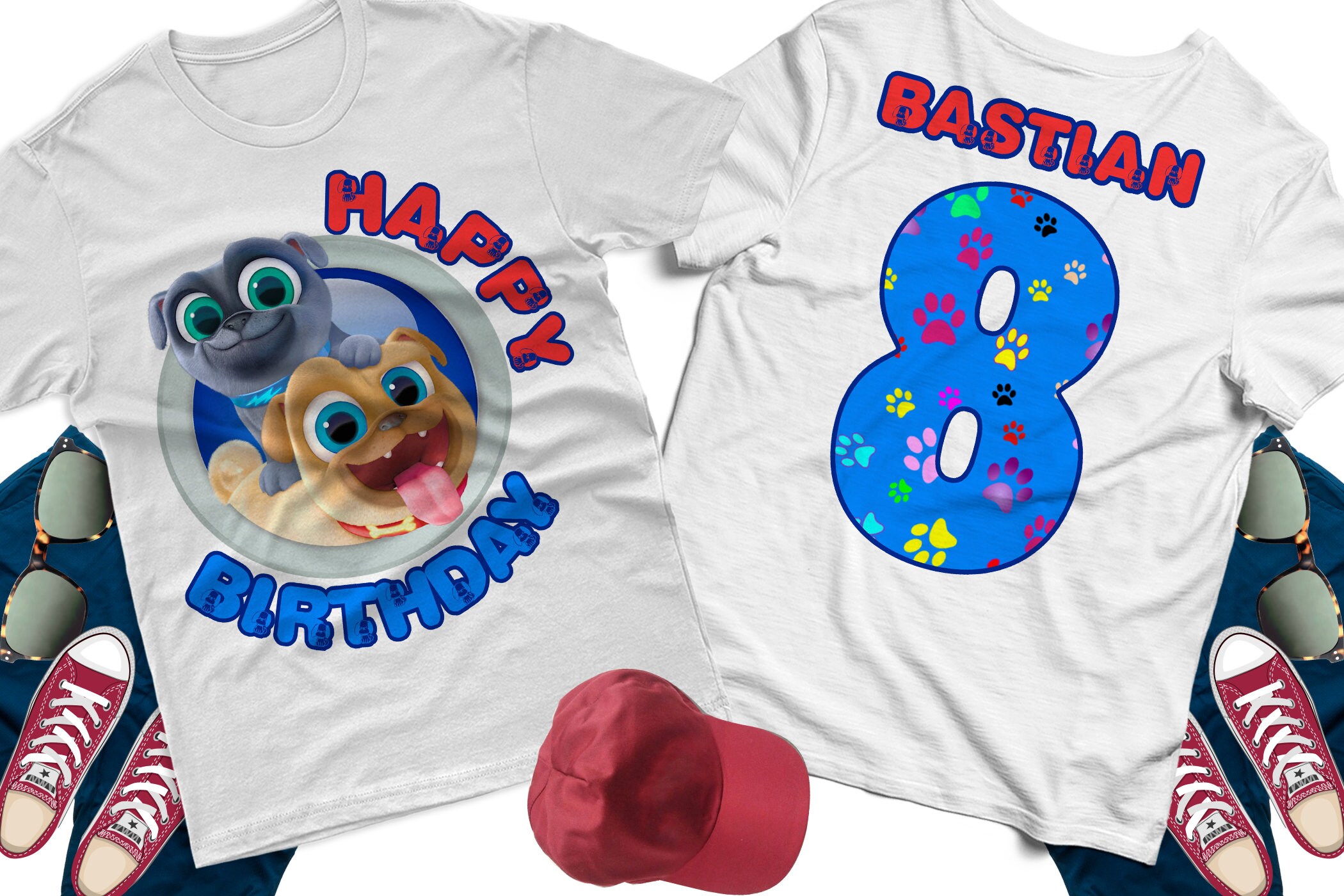 puppy dog pals birthday shirt