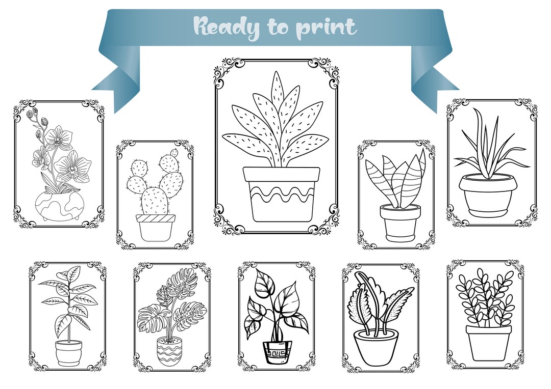 Plants Coloring Pages, Plants Printable, Kids Coloring Pages, Coloring, Birthday Activity ...