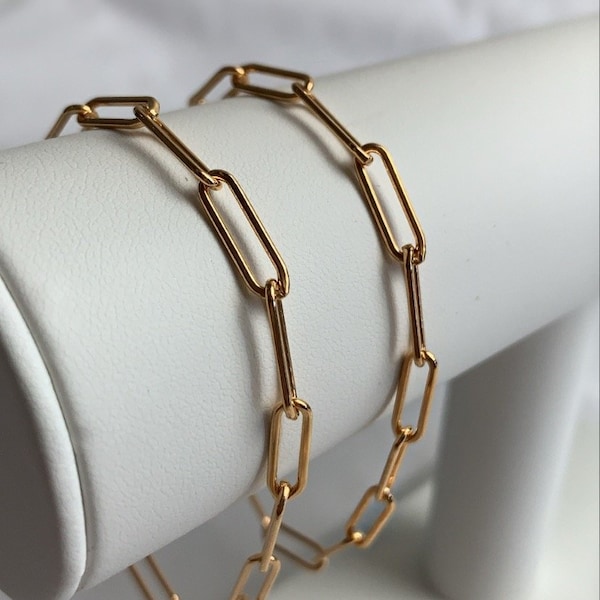 Large Chain Link Bracelet - 14kGold Filled