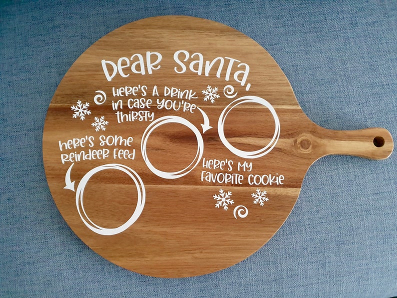 Download Dear Santa Christmas Eve Plate Milk Cookies svg dxf jpg | Etsy