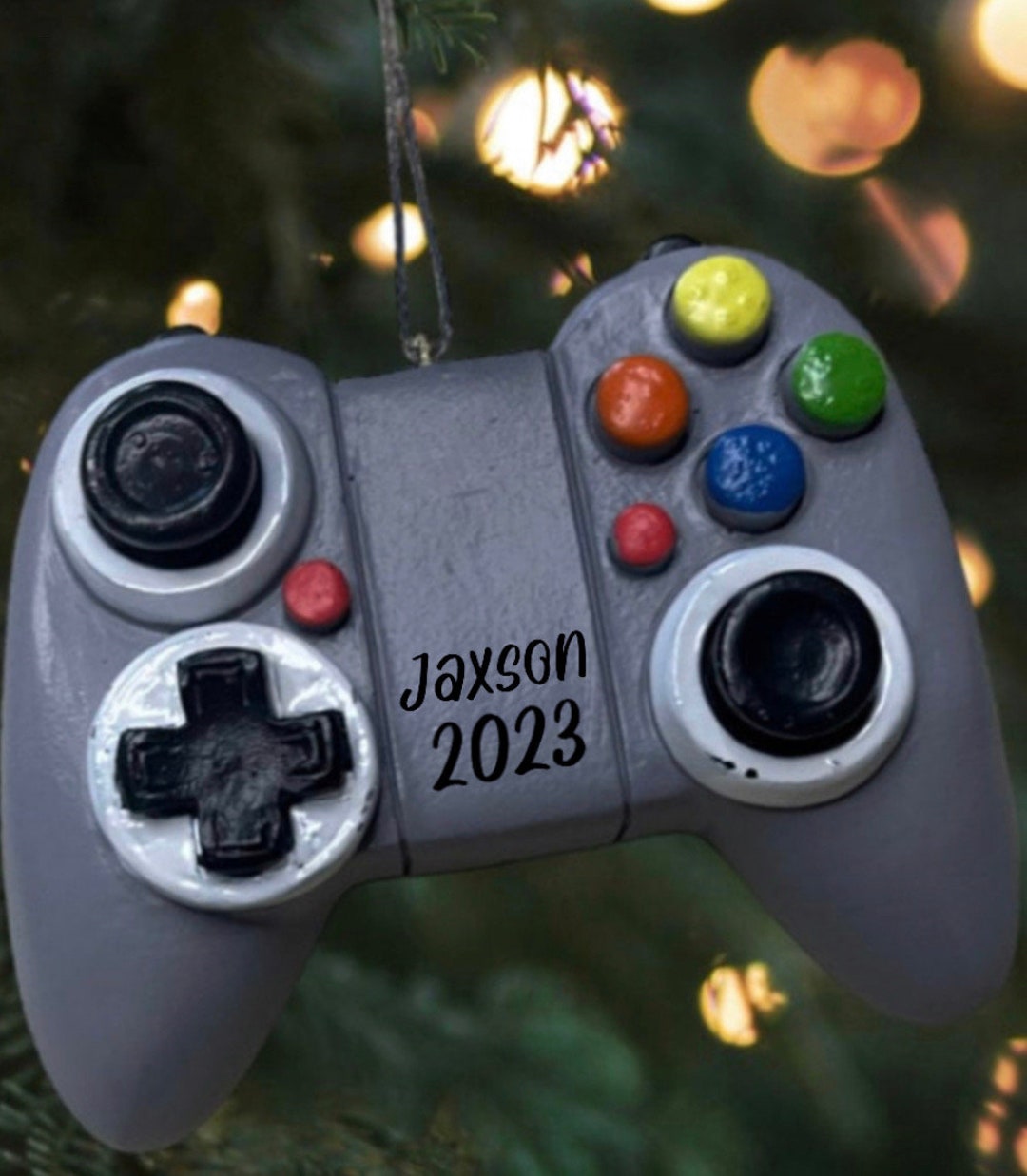 Video Game Controller Ornament With Name Custom Ornaments Gamer Gifts Gaming Ornament Gamer