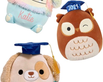 Custom Graduation Squishmallow Plush: Personalized Class of 2025 Gift