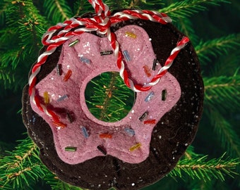 Donut Ornament • Sweet Christmas Gifts • Custom Ornament • Christmas Gifts • Donut Christmas Ornament • Baker Ornament •