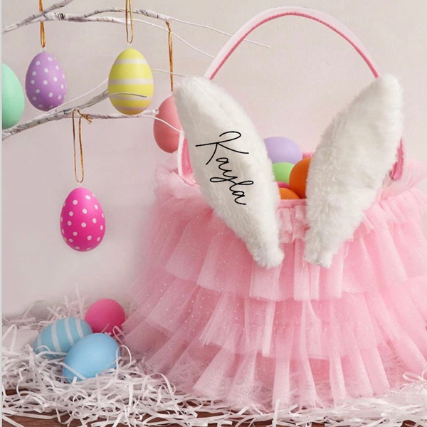 Easter Baskets • Personalized Easter Basket • Easter Bunny Basket • Children’s Easter Basket • Custom Totes • Tutu Basket •