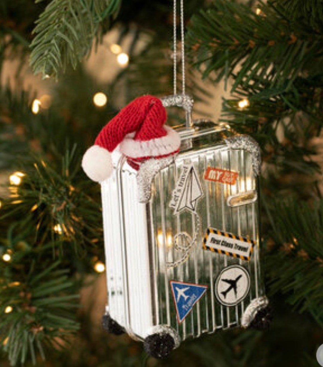 Suitcase Ornament Christmas Vacation Ornament Christmas Etsy