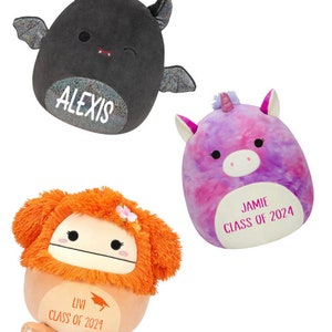 Custom Squishmallow Plush • Personalized Gifts • Custom Plush • Kids Stuffed Animals • Bat Squishmallow • Bigfoot • Unicorn Plush •