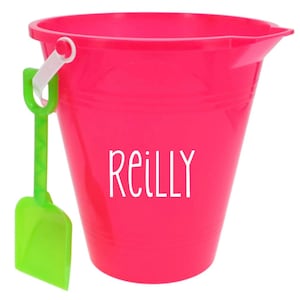 Personalized Sand Bucket & Shovel: Custom Beach Toys