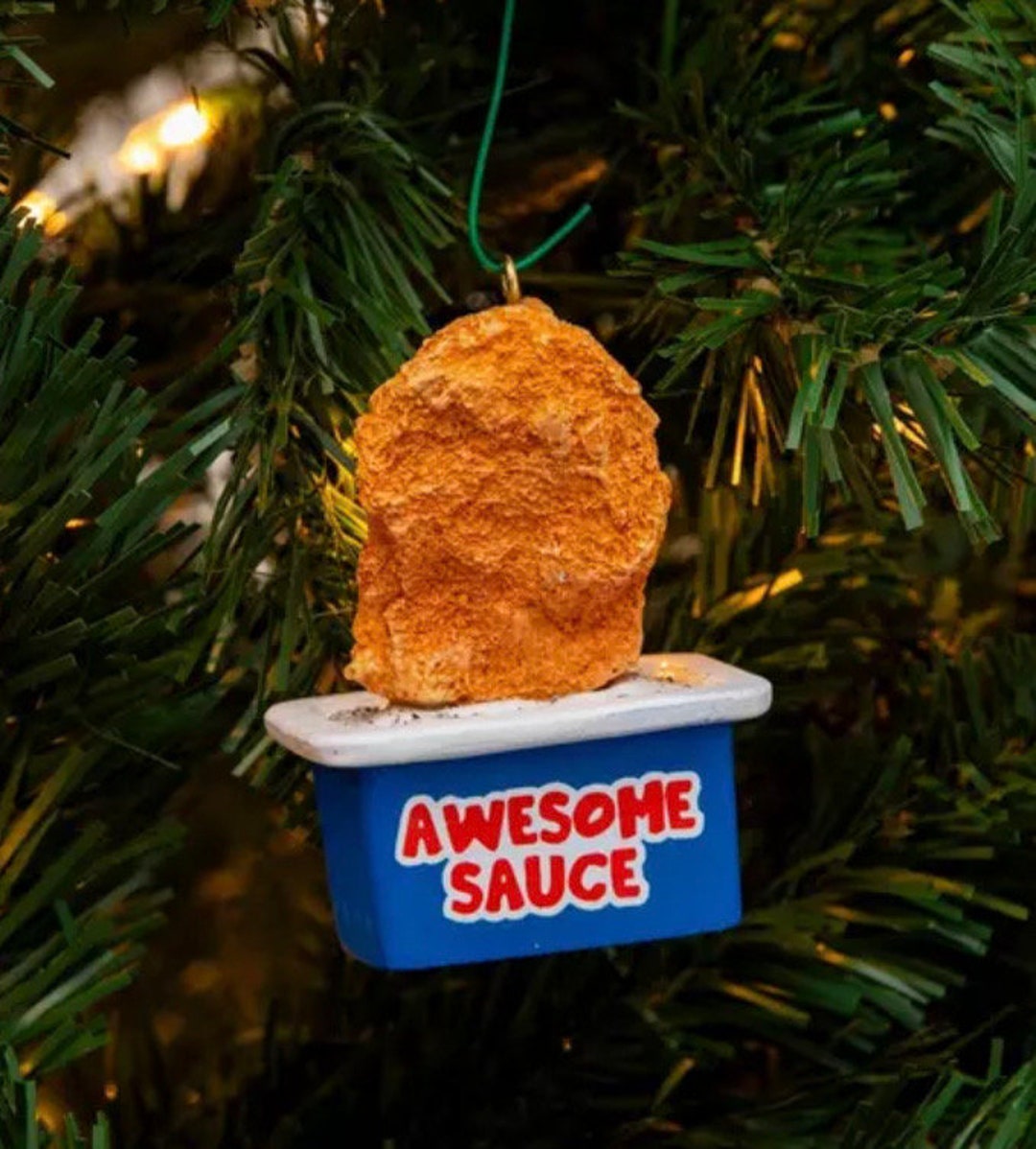 Awesome Sauce Ornament Chicken Nugget Ornament Kids Etsy
