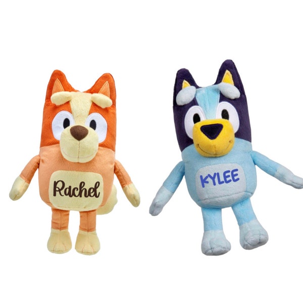 Custom Bluey and Bluey Plush • Personalized Gifts • Custom Kids Plush • Kids Gifts • Personalized Dogs • Custom Kids Gifts • Birthday Gift •
