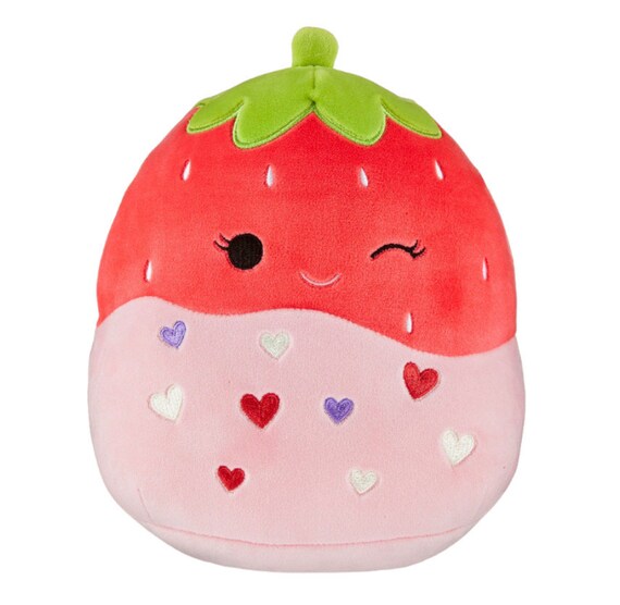 Peluche de fresa Squishmallow personalizado: regalo de San