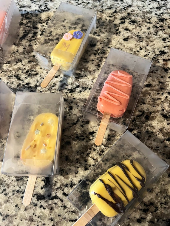 Cakesicle Boxes Individual Cakesicles Custom Cakesicle Etsy