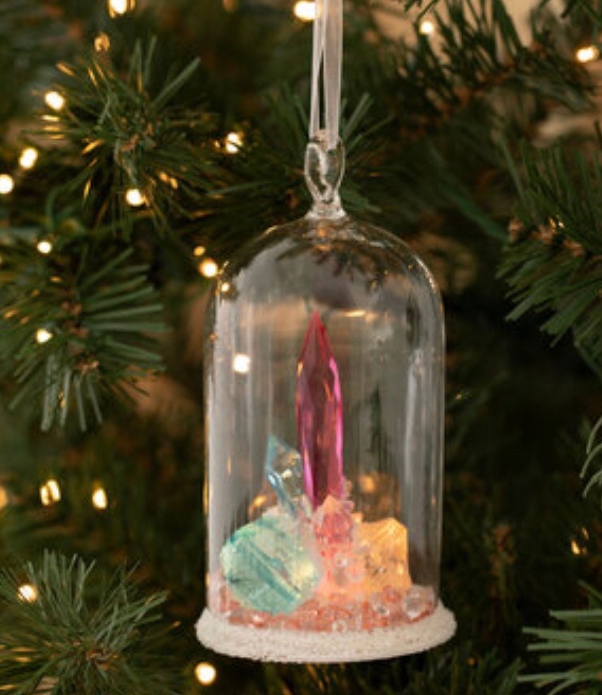 18Pcs Christmas Tree Decoration Crystal Ornaments - Hanging
