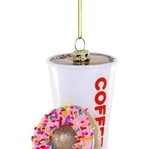 Dunkin Kaffee Ornament • Kaffee Ornamente • Dunkin Kaffee Weihnachtsverzierung • Kundenspezifische Kaffee Verzierung