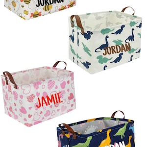 Personalized Bucket • Custom Basket • Custom Organizer • Kids Personalized Baskets • Custom Storage Container •