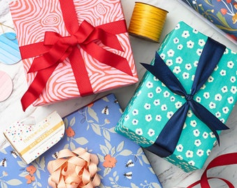 Holiday Gift Wrap • Gift Wrap Service • Extra Service • Gift Box, Gift Tag, Bow & Gift Wrap Add On • Birthday Giftwrap •