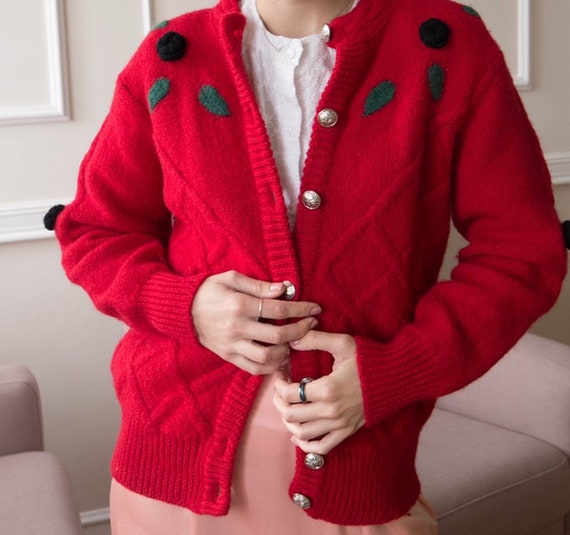 red woolen premium sweater