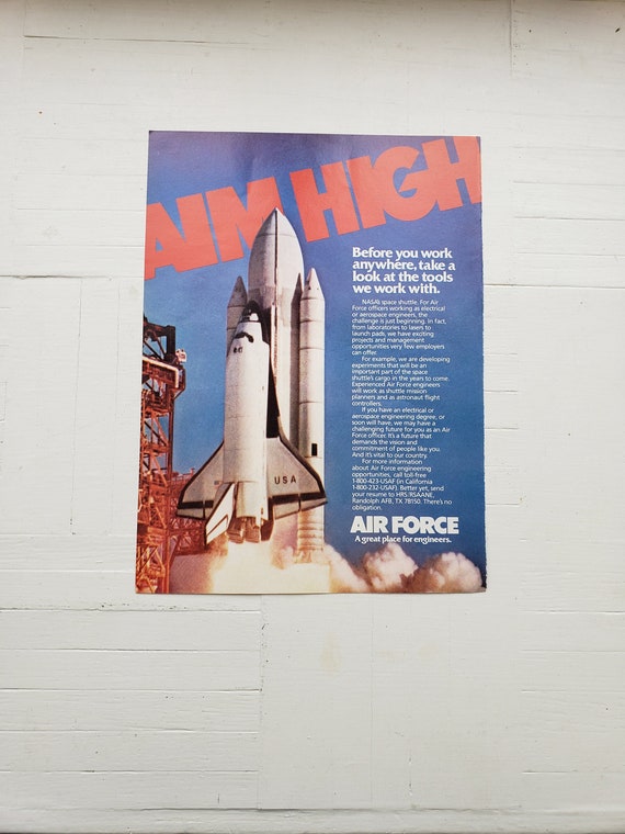aim high air force poster
