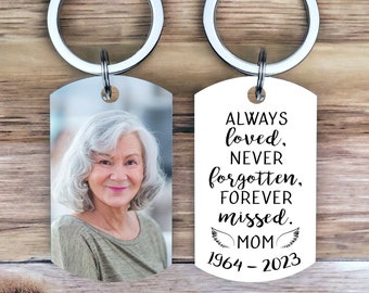 Loss of loved one keychain, memorial keychain, in memory of grandpa, loss of father, sympathy gift, funeral keychain gift, loss of mother