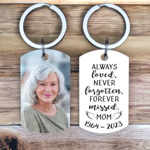 Loss of loved one keychain, memorial keychain, in memory of grandpa, loss of father, sympathy gift, funeral keychain gift, loss of mother
