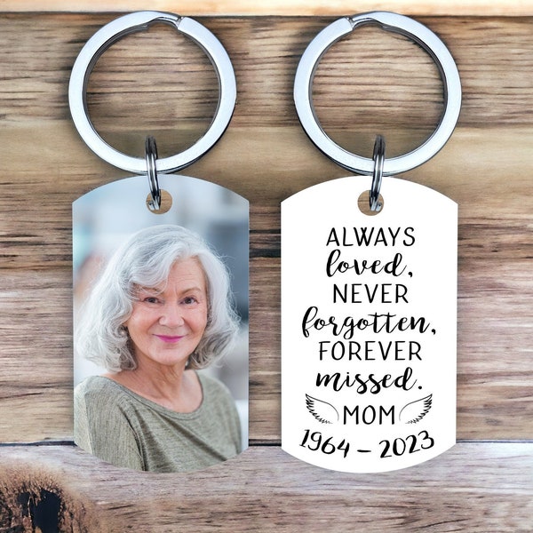 Loss of loved one keychain, memorial keychain, in memory of grandpa, loss of father, sympathy gift, funeral keychain gift, loss of mother