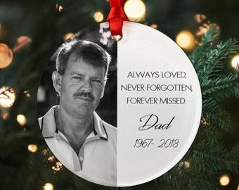 Loss of Loved One Acrylic Ornament, Memorial Ornament, Always Loved, Never Forgotten, Forever Missed, In Memory Of Gift