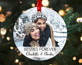 Best Friends Forever Acrylic Ornament, Personalized Ornament, Gift For Best Friend, Xmas Gift, Gift For Sister, Christmas Gift For Friends