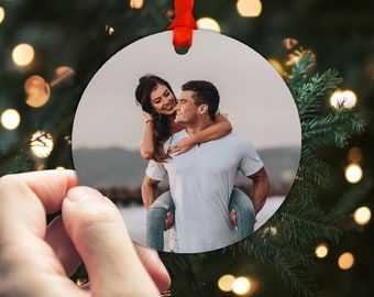 Custom Aluminum Photo Ornament, Christmas Ornament, Christmas Gift, Picture Ornament, Family Ornament, Christmas Family Gift, Family Photo