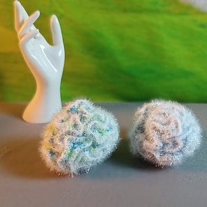 Handmade Cotton Crochet Shower Loofahs (2) | Eco-Friendly & Reusable | Soft Exfoliating Body Scrubber
