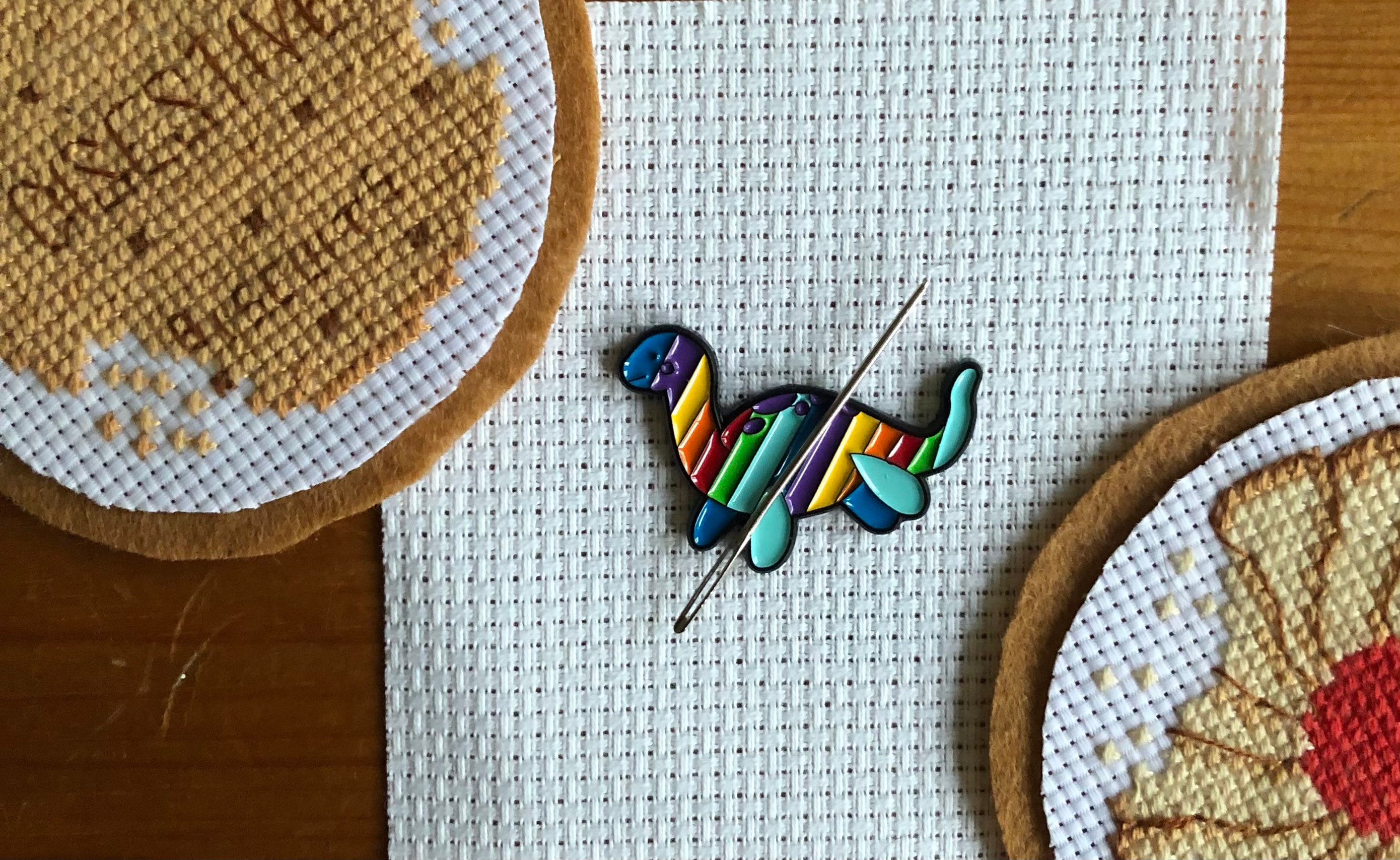 Waving Rainbow Brite Magnetic Needle Minder for Cross Stitch/Needlecraft