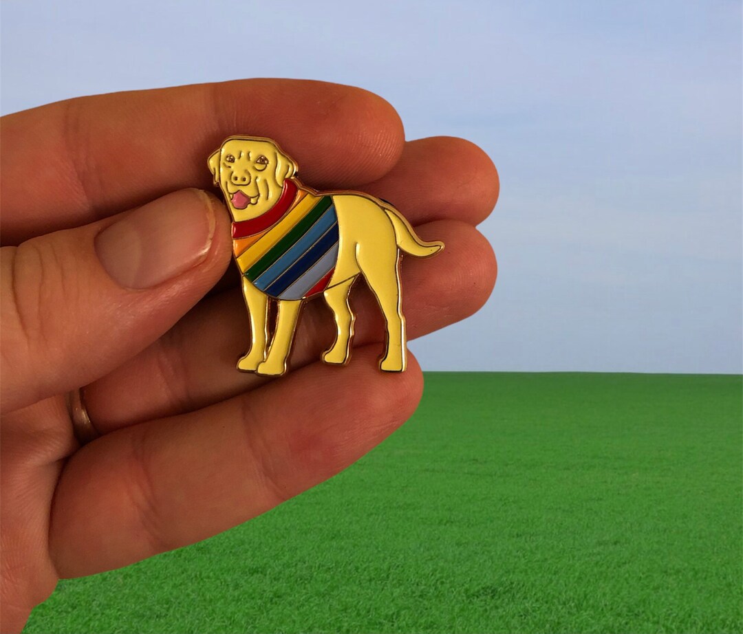 Golden Labrador Enamel Pin / Labrador Brooch / Dog Pin / Etsy