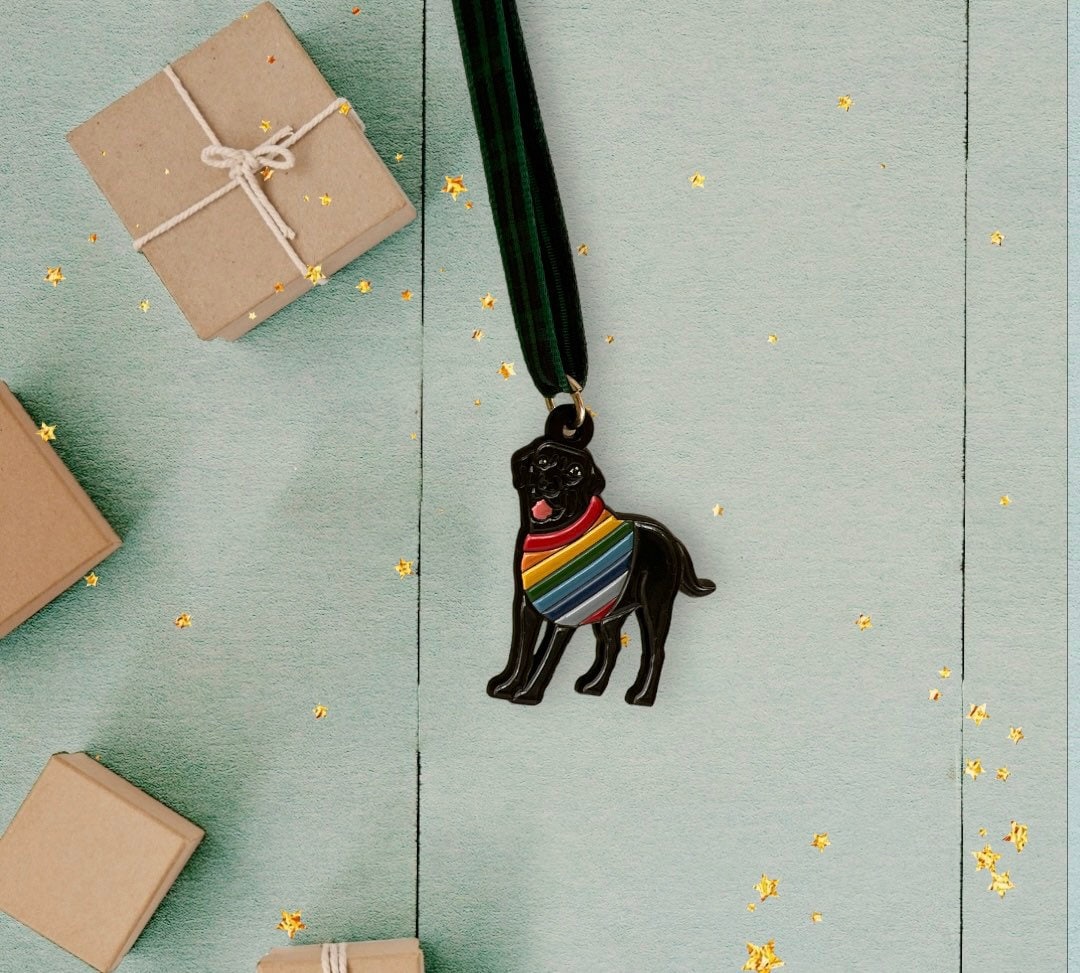 Black Labrador Christmas Tree Decoration / Black Lab / Dog Etsy UK