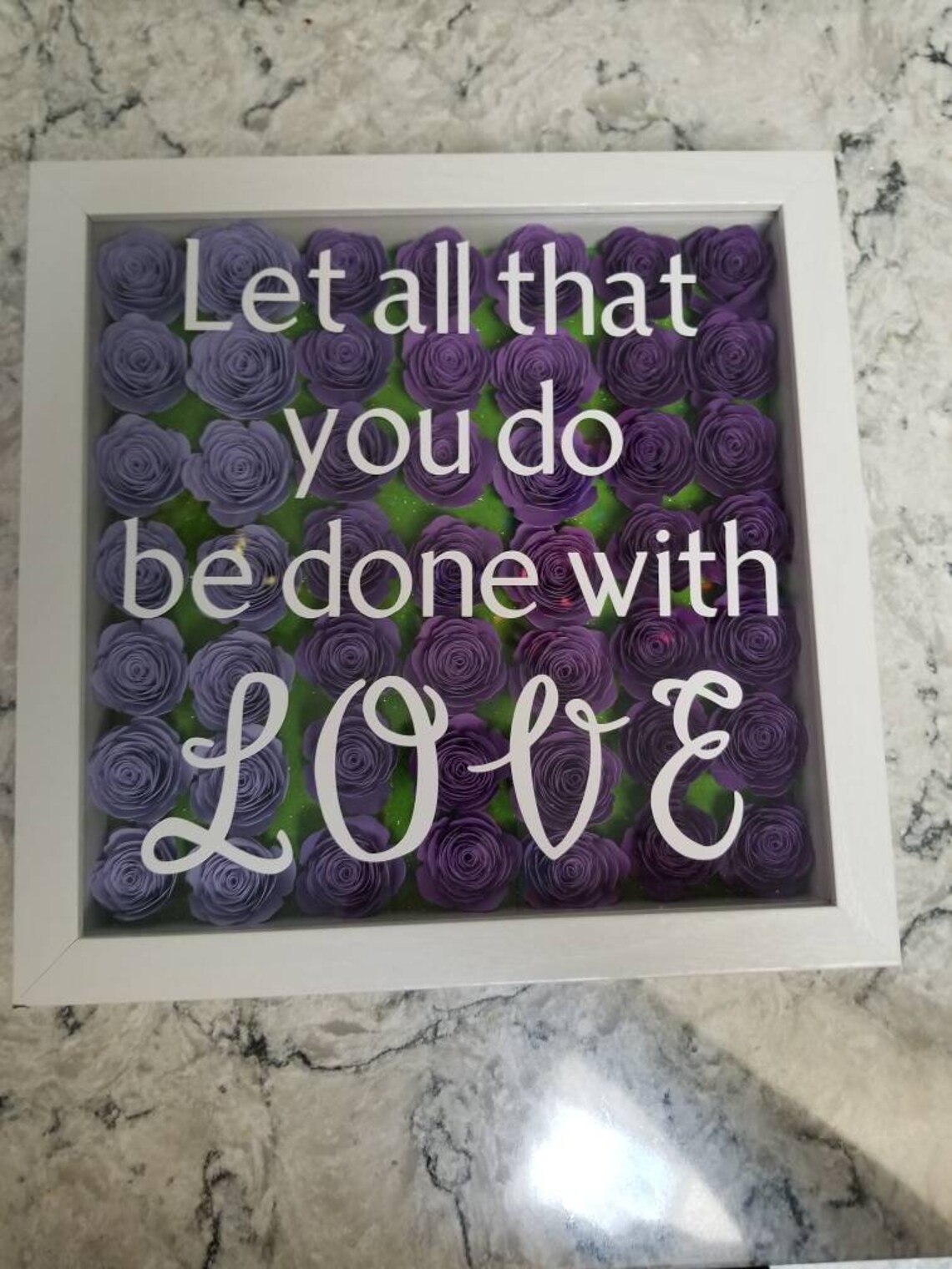 9x9 shadow box when inspirational quotes Etsy