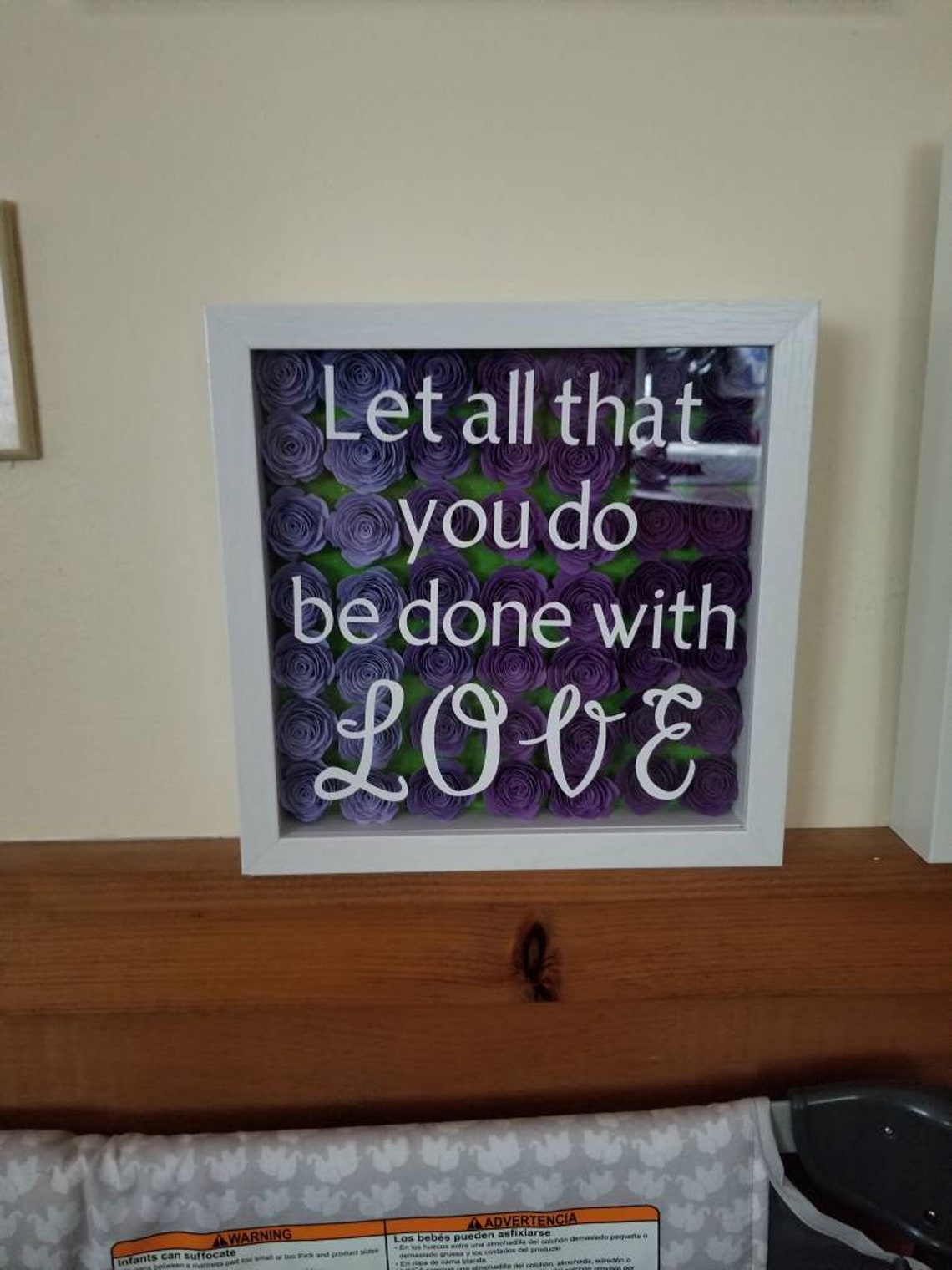 9x9 shadow box when inspirational quotes Etsy