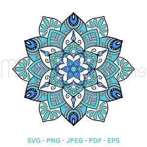 Rain inspired Mandala Svg , Mandala For Cricut, Mandala Clipart, Mandala Vector, Mandala Cut File, Mandala, Instant Dowload, Svg, Png