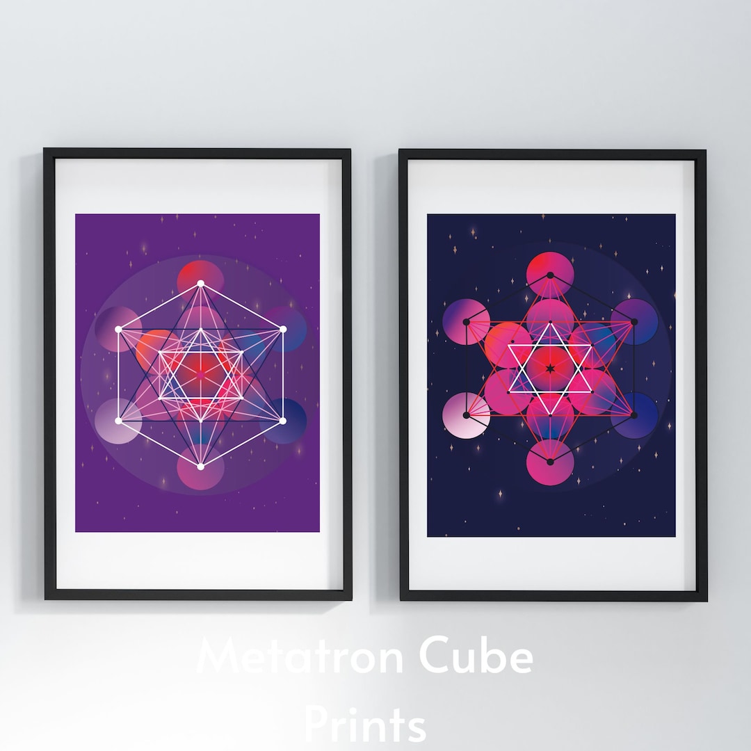 Metatron's Cube Art Print_instant Download, Art Print | Sacred Geometry ...