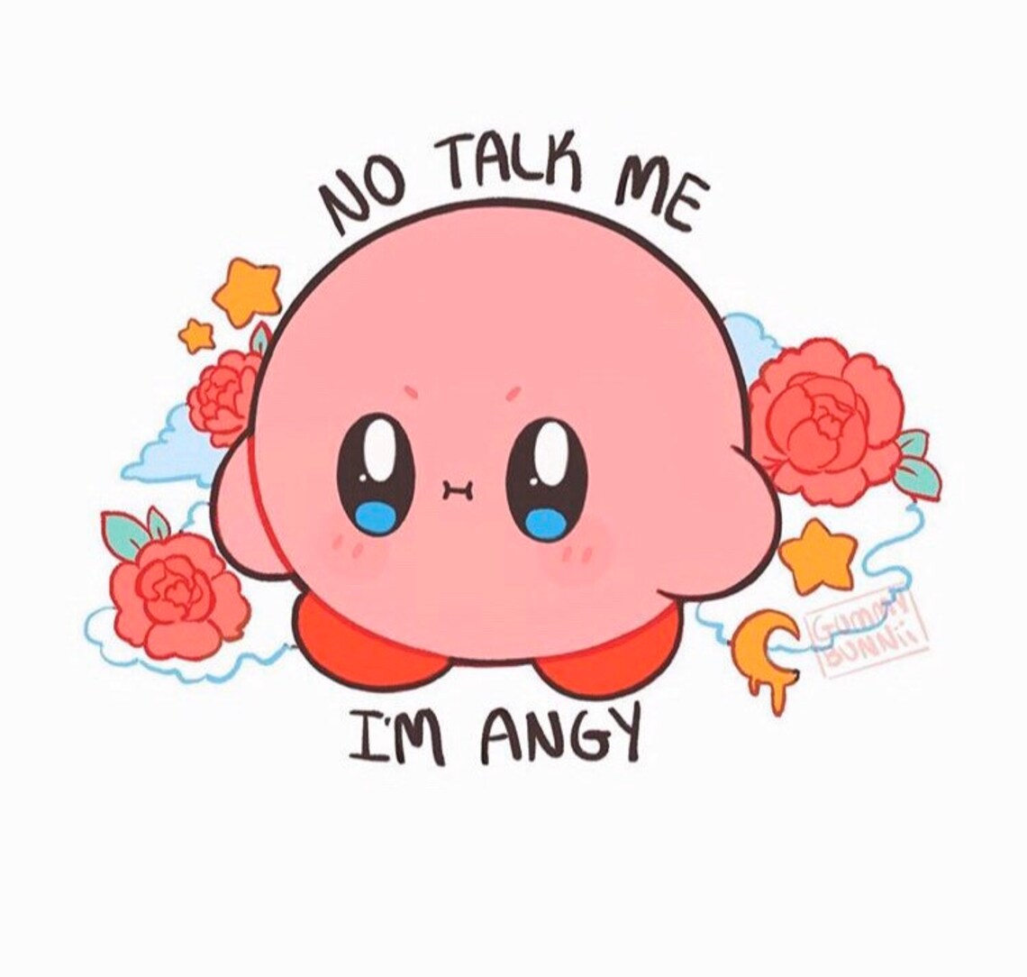 Im Angy Kirby Sticker Stickers Cute Decal cut Etsy
