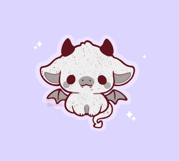 Kawaii Gargoyle Matte Vinyl Sticker Stickers Cute Decal Cut Etsy