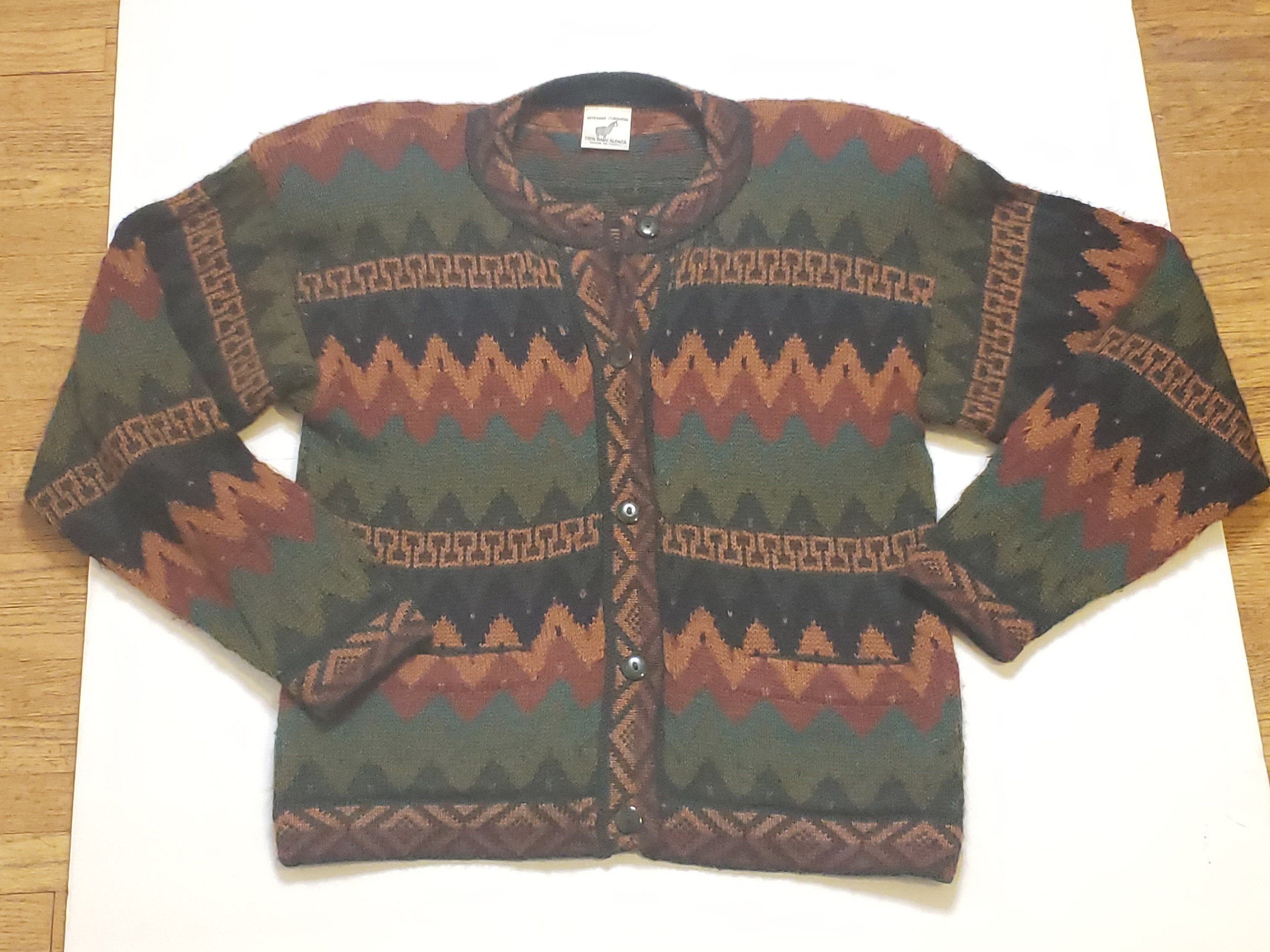 Peruvian Cardigan - Etsy