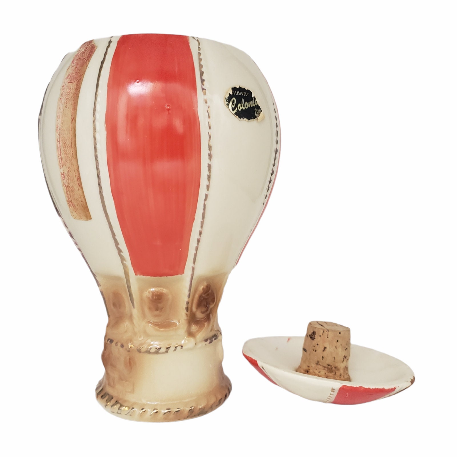 1969 Paul Lux Air Balloon Decanter Liquor Cork Bottle Etsy