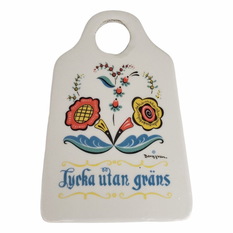 Vintage Berggren Ceramic Grater Zester Lycka Utan Grans Vintage Berggren Ceramic Grater Zester Lycka Utan Grans