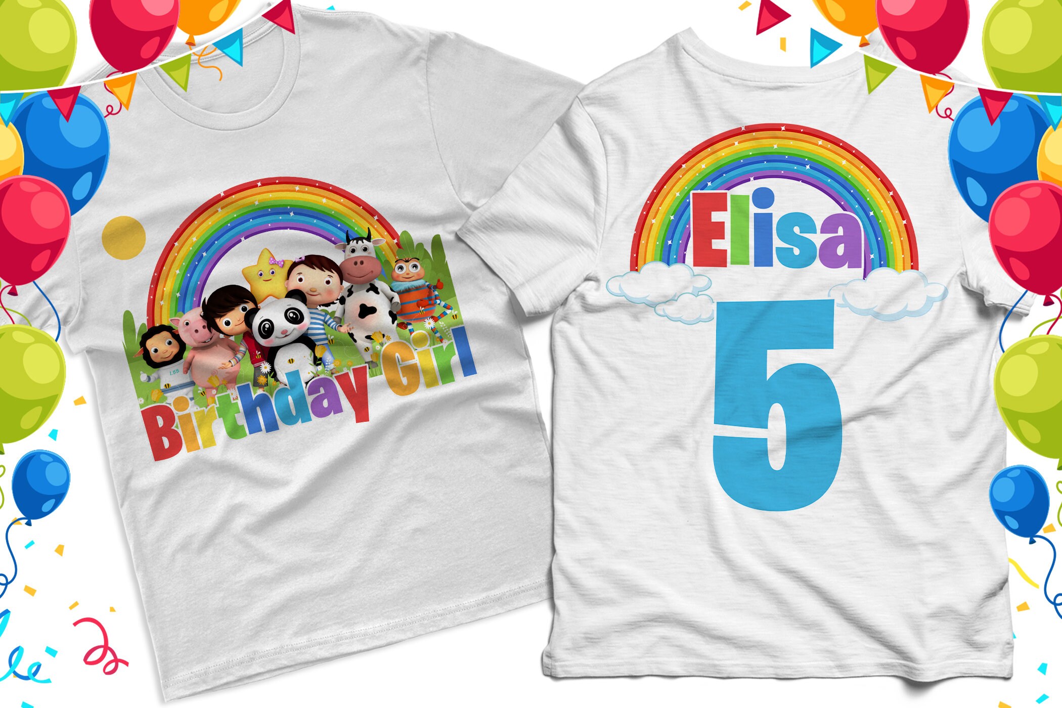 Little Baby Bum Front Back Shirt Little Baby Bum Birthday Etsy