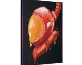 Kapiący hełm kosmiczny z płótna