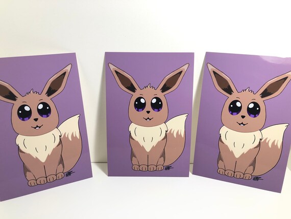 Eevee Cute Pokemon Art Photo Print Etsy Eevee Cute Pokemon Art Photo Print Etsy